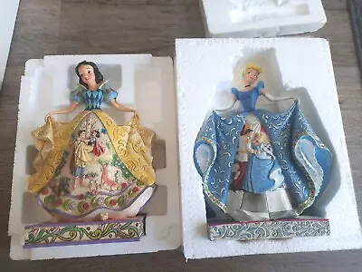 Buy Disney Traditions Jim Shore CINDERELLA & SNOW WHITE Figures Both New In Box • 106£