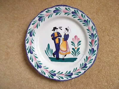 Buy Vintage HENRIOT QUIMPER DECORATIVE PLATE • 9.99£