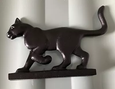 Buy Franklin Mint Black Cast Iron Cat Figure  1986 • 6.50£