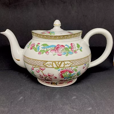 Buy Teapot Vintage English Indian Tree Pattern Bone China Bridgwood England VGC • 11.99£