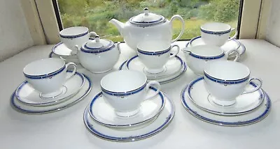 Buy Wedgwood English Bone China Kingsbridge Pattern 21 PC Teapot Cups Saucers Plates • 120£