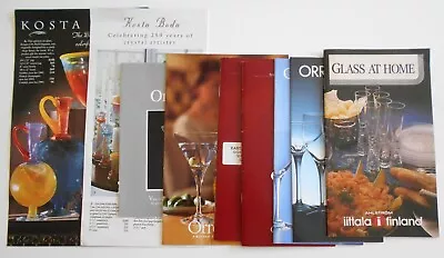 Buy 9 Vintage Iittala Finland, Orrefors Sweden, Kosta Boda Sweden Crystal Brochures • 6.48£