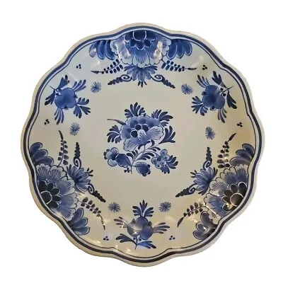 Buy Dutch Royal Delft Blue Hand Painted Porcelain Wall Plate Dish  • 14.99£