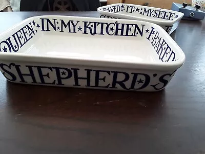 Buy RARE Emma Bridgewater Starry Blue Toast Sheperds  Pie Baking Dish Large  • 99£