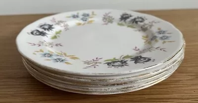Buy Ridgway Potteries Queen Anne Fine Bone China  Set Of 5 Cake Plates H177 6.25 In • 9.86£