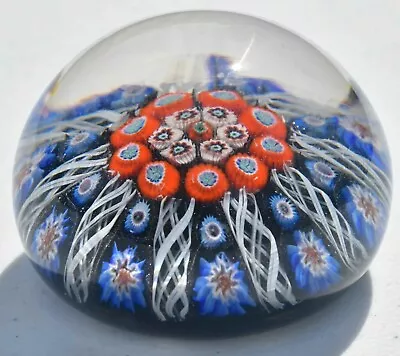 Buy Large Vasart Paperweight  Concentric Millefiori 9 Spokes 1950 • 35£