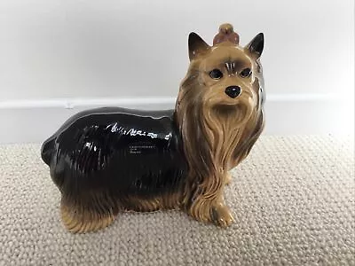 Buy Vintage Coopercraft Yorkshire Terrier Pottery Height 19 Cm Made In England • 8.50£