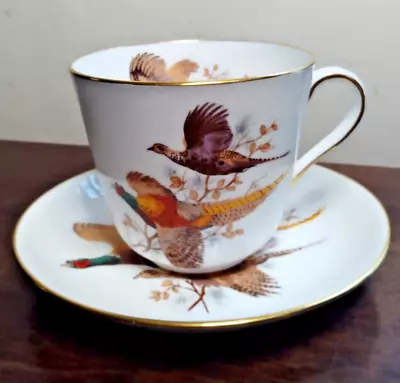 Buy Hammersley Bone China Large Breakfast Tea Cup & Saucer Game Birds • 6.50£