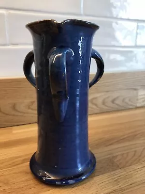 Buy  Charles Hubert Brannam Barum  Pottery Blue 3 Handled Vase - Arts & Crafts Style • 37.50£