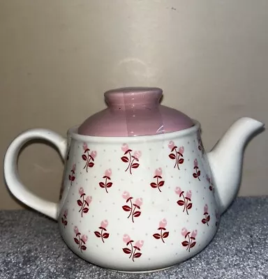 Buy Vintage Sadler Teapot Springtime Pink & White Floral Made In England VGC • 9.99£