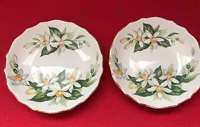 Buy ** 2 ** Tuscan Fine Bone China - Bridal Flower - Orange Blossom - Side Plates • 8£