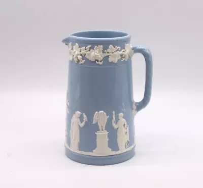 Buy WEDGWOOD Of Etruria Embossed Queensware Blue Jug 6.5  Glazed Jasperware • 4.99£