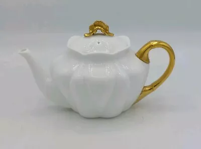 Buy Vintage Shelley England Dainty White Gold Teapot Rd 272101 Bone China Regency • 185£