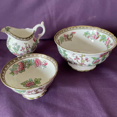 Buy Coalport Indian Tree  Bone China Small Jug And Bowls • 14.99£