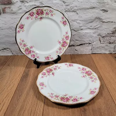 Buy X2 Rosina China Queens Roses Dinner Plates • 11.99£