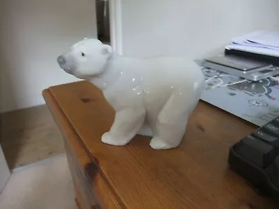 Buy Fantastic Lladro Figurine Of Polar Bear Attentive 1207 • 10.99£