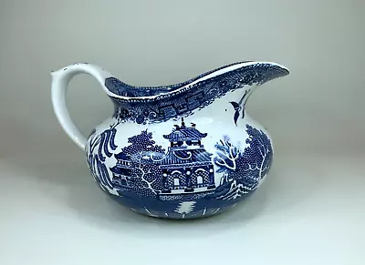 Buy Antique Willow Pattern Blue And White Jug Cetem Ware (Maling) • 12.50£