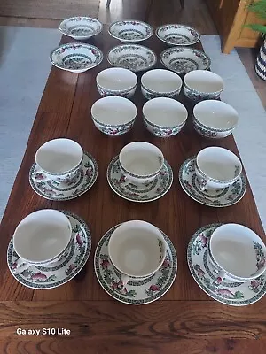 Buy Antique/ Vintage Johnson Bro's Indian Tree Bowl's Saucer's & Cups • 45£