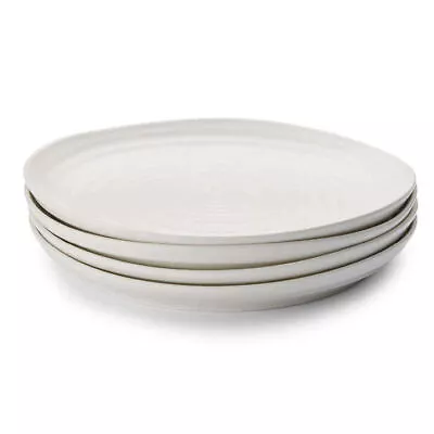 Buy Portmeirion Sophie Conran Coupe Plate Dinnerware  27cm Set Of 4 Piece White • 44.39£