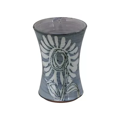 Buy BRIGLIN Pottery Vase Wax Resist 5 1/8  13cm Tall SUNFLOWER Design 1970's • 30£