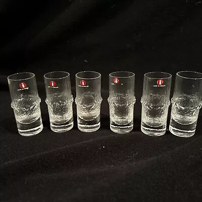 Buy 6 Iittala Niva Cordial Shot Glasses Clear Tapio Wirkkala Finland Scandinavian 3” • 232.98£