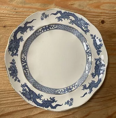 Buy Booths Blue And White Dragon Pottery - Plate Dated Sept 1928. 9 Inches / 23cm • 8£