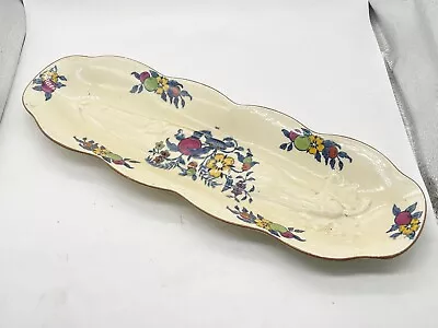 Buy Antique Old Royal Cauldon Pershore Pottery Serving Tray / Dish 1774 Sweetcorn • 19.99£