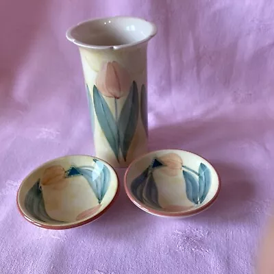 Buy Jersey Pottery Tulip Design Vase And Trinket Dishes  • 8£