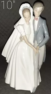 Buy NAO BY LLADRO Bride And Groom Wedding Couple Figurine - Unforgettable Dance 1247 • 65.24£