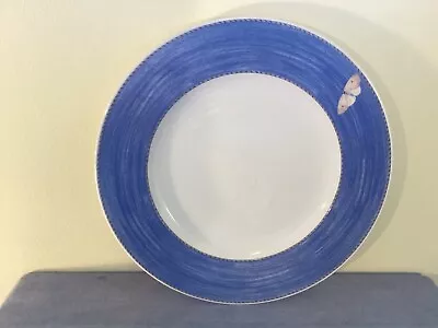 Buy WEDGWOOD POTTERY Queen’s Ware SARAH’S GARDEN Blue Band DINNER PLATE 1997 Imperf! • 6£