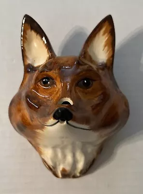 Buy Vintage English Babbacombe Pottery Fox Head String / Scissors Holder • 79.21£