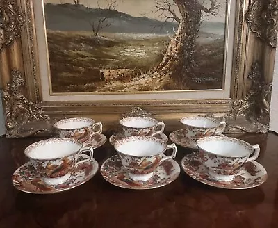 Buy Set Of 6 Royal Crown Derby OLDE AVESBURY Tea Cups & Saucers Fine Bone China A73 • 140.03£