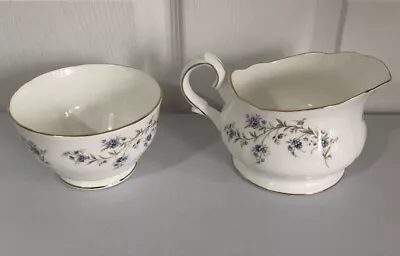 Buy Vintage Duchess Tranquility Milk Jug And Sugar Bowl Bone China - Made In England • 20£