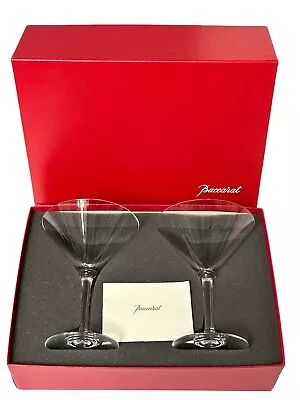 Buy Baccarat Crystal Perfection Martini Cocktails Glasses W Box Signed And Stamped • 317.42£