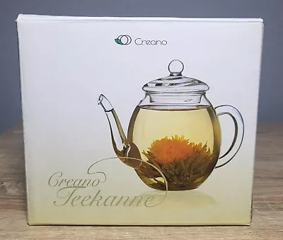 Buy Creano Teekanne 15cm Teapot Single / Small Teapot - 500ml - Transparent Designer • 12.49£