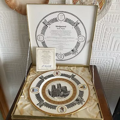 Buy Wedgwood Mulberry Hall York Plate - 1900th Anniversary- Boxed With Certificate • 15£