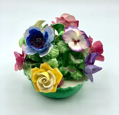 Buy Antique Crown Staffordshire Bone China Flower Bouquet_England_5  X 4 _Stunning • 27.03£