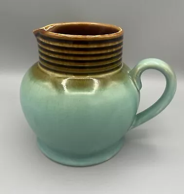 Buy Langley Green Brown Vintage Pottery Jug 5.5 Ins Tall Made In England • 12.99£