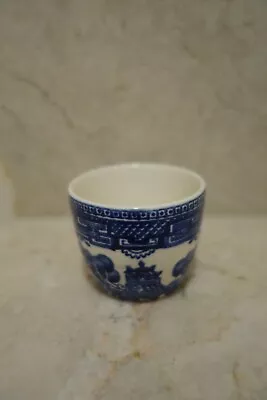 Buy Vintage Alfred Meakin England 1930s Old Willow Rare Egg Cup Blue White Damaged • 9.99£