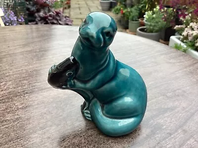 Buy Poole Pottery Otter With Fish Figurine 11.5cm VGC • 15£