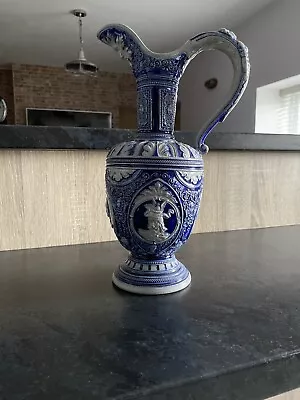 Buy Antique Decanter Ewer Jug Pitcher Westerwald Peter Simon Gerz Salt Glaze Germany • 74.99£