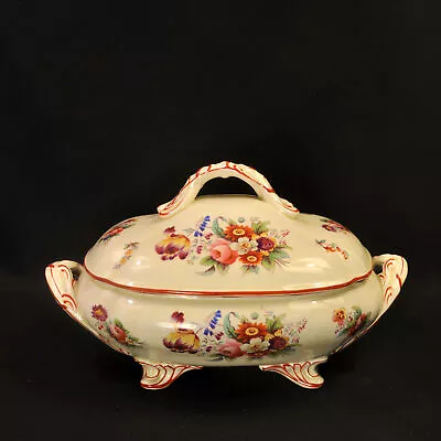 Buy Coalport Kings Ware Casserole W/Lid Old Junetime 1891-1920 Floral Bouquets W/Red • 92.24£