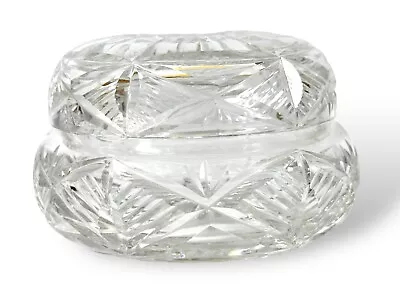 Buy Vintage Crystal Cut Glass Sweets Sugar Jar • 12£
