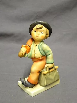 Buy Vintage Goebel Hummel Figure - 11/0 Merry Wanderer - Boy With Umbrella • 19.99£