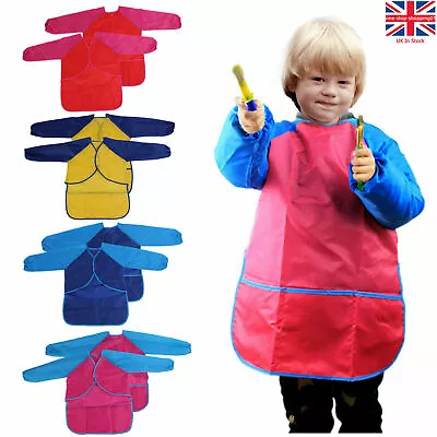Buy Childrens Apron Painting DIY Crafts Clothes Boys Girls Pottery School Art Smock • 3.94£