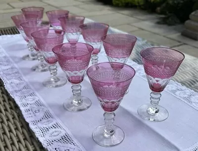 Buy 11 Vintage French Crystal Glasses • 350£