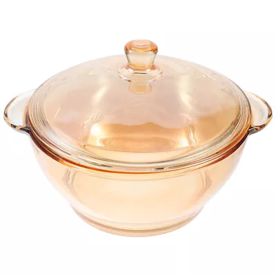 Buy 1000ML Glass Bowl With Handle & Lid: Multipurpose Microwave & Freezer Safe-QX • 25.79£