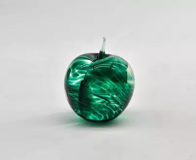 Buy Green Glass Apple Paperweight ~Isle Of White Glass • 18.50£