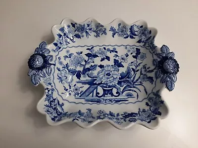 Buy Ridgway DRESDEN OPAQUE CHINA Square Dessert Bowl - Floral - 23 Cm - GC - C1820 • 30£