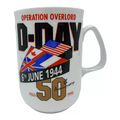 Buy Vintage Mug D Day 50th Anniversary Operation Overlord WW2 Fine China James Dean, • 5.89£